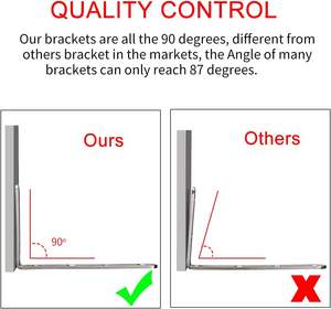 Soporte de Esquina en Forma de L de Acero Inoxidable YOYOW - Resistente y Fácil de Instalar para Armarios de Cocina, Estanterías de Hotel - Product Image 4
