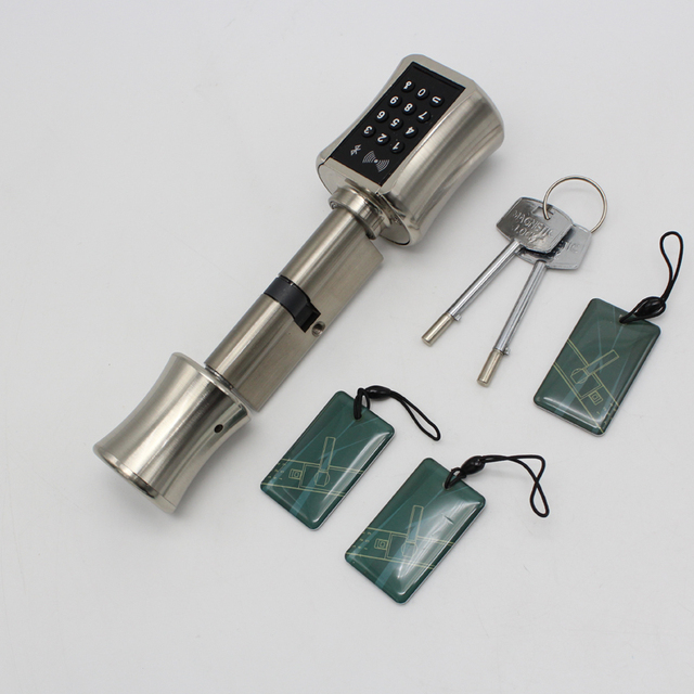 High Safety Smart Lock Accessory Digital Password APP IC Card Key Unlock Lock Cylinder for Apartment Hotel
