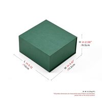 Boîte cadeau en papier pour bijoux avec boîte à bague en velours intérieure incluse, carte de vœux vierge, parfaite pour une demande en mariage ou un fiançailles