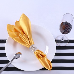 Nuevo diseño personalizado boda mantel servilleta cena decoración satén malva servilletas con muchos colores toda la ocasión - Product Image 4