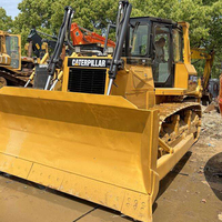 Grand stock de bulldozers d'occasion CAT D6G2 sur chenilles, de seconde main, d'origine japonaise, avec pompe, pour la construction, à vendre