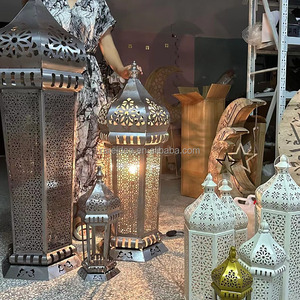 Party Supplies Large Metal Hollow Outdoor Moroccan <strong>Candle</strong> Lanterns Decorative - Product Image 1