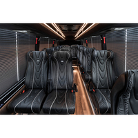 Sièges de fourgon Mercedes Sprinter, sièges de fourgon Sprinter, lit avec petite chaise pliante, housse de siège en cuir épais pour bus, cuir épais