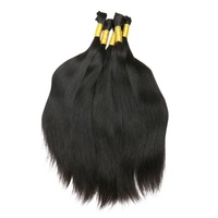 Prêt à expédier des produits capillaires humains Stock Alibaba 100% cheveux humains vierges à cuticules alignés en vrac