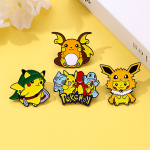 Yini Pokémon men <span class=keywords><strong>Pin</strong></span> Pikachu, eevee Starter Pokémon thiết kế ve áo trâm cài cho túi quần áo thời trang theo chủ đề Anime - Product Image 3