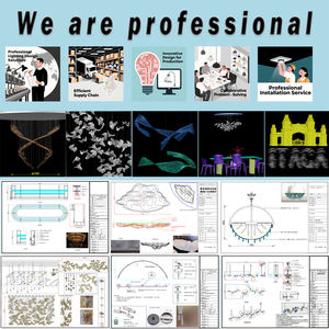 ثريا كريستالية فاخرة وأنيقة وعصرية لغرفة المعيشة وغرفة الطعام ضوء رئيسي أضواء قلادة كريستال قوانغدونغ تشونغشان - Product Image 4