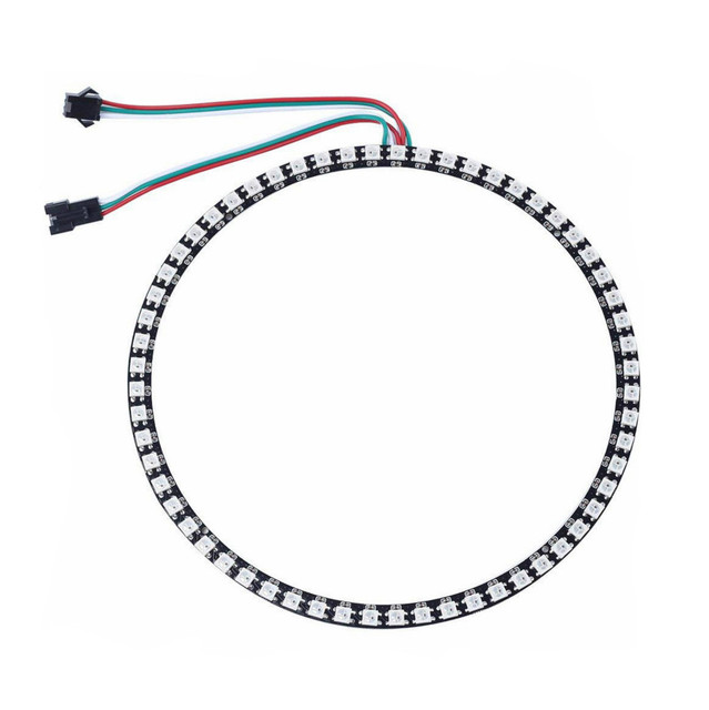 Addressable WS2812B Pixel Ring 8 16 24 32 48 60 93 241 LEDs SK6812 5050 RGB LED Ring Light