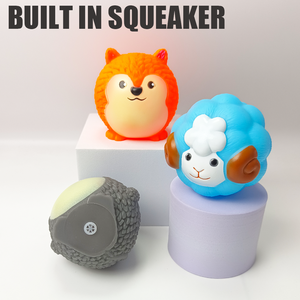 Toptan Ekolojik Vinil Köpek Sesli Oyuncak Topu Sevimli Karikatür Hayvan Tasarımlı İnteraktif Oyuncak Köpek İnteraktif Oyuncakları - Product Image 3