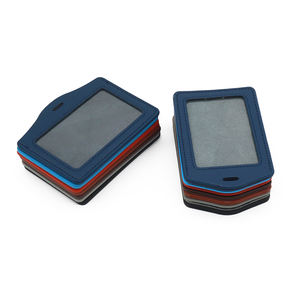 カスタムカードホルダーパーソナライズされたPUビジネスIDストラップ付きクレジットバッジホルダーカスタムカラー - Product Image 2