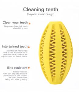 Fabrika satış özel yumuşak Pet oyuncaklar komik doğal top köpek Chew oyuncak gıda top oyuncak ekstra sert lastik top - Product Image 5