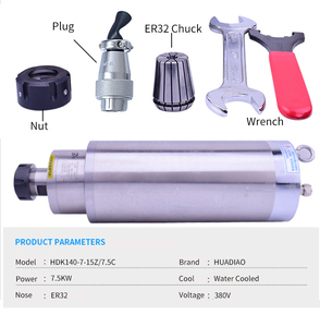 HUADIAO Brand HDK150-6-15Z/7.5KW-380V 15000RPM Spindle Machine <b>Tool</b> for Milling Router <b>Engraving</b> Machine <b>Tool</b> Spindle HDK High P - Product Image 5