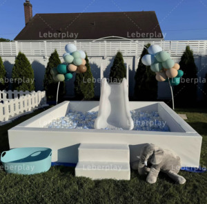 Équipement de jeu souple commercial pour enfants, piscine à balles, pour parcs d'attractions intérieurs/extérieurs et location de fêtes, garantie 1 an, en acier <5 - Product Image 2