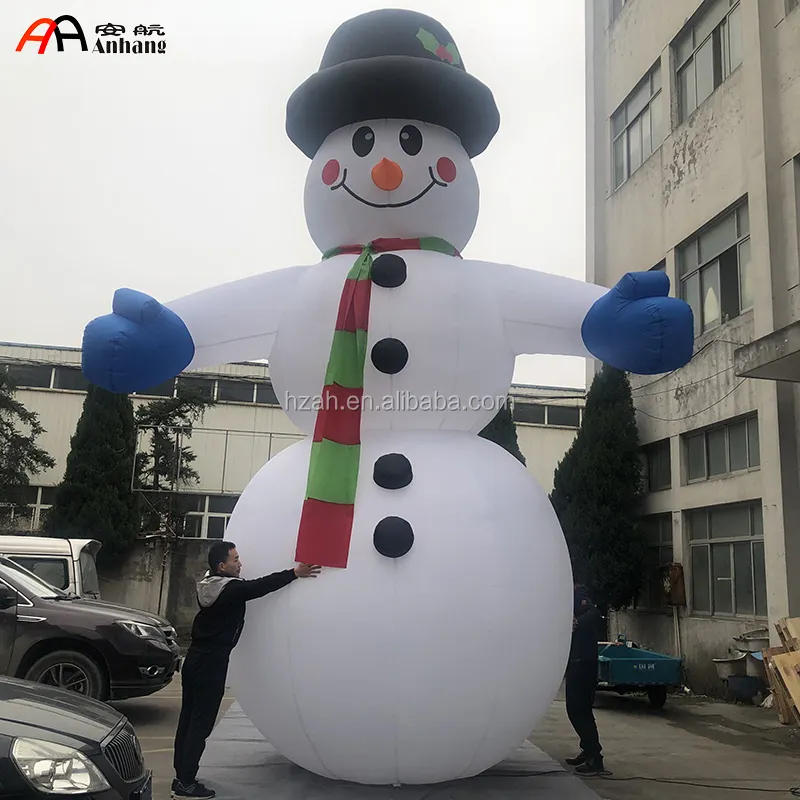 Bonhomme de neige gonflable géant, pour fête de noël