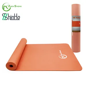 Zhensheng Non Slip Tpe Reach Certified Yoga Mat Logo Custom Print