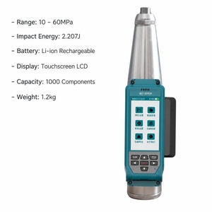 ดิจิตอล HT-225 เครื่องทดสอบความแข็งของคอนกรีตแบบค้อนสะท้อน Schmidt Hammer อุปกรณ์ห้องปฏิบัติการคอนกรีตสำหรับการทดสอบ NDT - Product Image 5