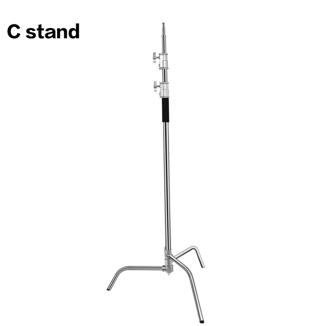 C Stand Upgrade Quick Installation Stainless Photo Studio Heavy Duty Light Stand C Type Stand Height 1.5m-3.3m Tripod Arm