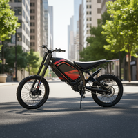 Moto tout-terrain électrique et VTT électrique, batterie lithium 72V 5000W, moteur sans balais, haute vitesse (>80 km/h) T1-2