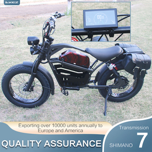 <strong>AKEZ</strong> Fat Tire 20x4.0 Electric Bike Vintage Style 1500W 48v High Power 55KM/H Beach Cruiser Long Range <strong>Ebike</strong> for Adults - Product Image 6