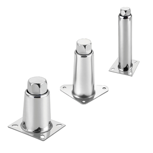 <strong>Adjustable</strong> Steel <strong>Leg</strong> with Base Plate Stainless Steel <strong>Legs</strong> for Steam Cabinet Metal <strong>Legs</strong> for Tables - Product Image 1