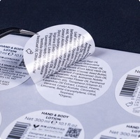 Étiquettes à code-barres pliées à 3 couches imprimées sur mesure, papier auto-adhésif imperméable, forte adhérence, forme pentagonale, impression offset CMYK