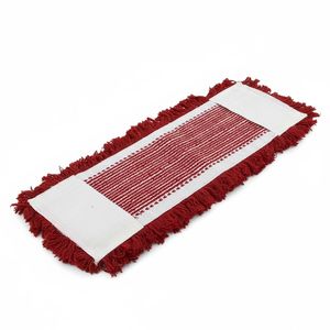 Gizmop 50 cm Dust <b>Mop</b> with Cotton Loop <b>Microfibre</b> Fabric. Red. Antibacterial Reusable Self-Wringer for Parquet <b>Flooring</b>-Dry Use - Product Image 2