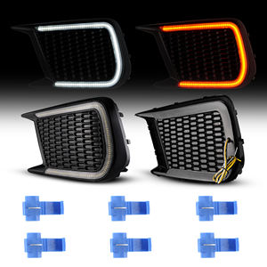 Tornante LED DRL fendinebbia bianco per <span class=keywords><strong>Subaru</strong></span> WRX STI segnale sequenziale ambra facile installazione Set - Product Image 3