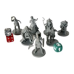 고품질 플라스틱 수지 레드 왁스 미니어처 피규어 프로스 동상 장식 모델 빠른 프로토타입 3D 프린팅 보드 게임 - Product Image 2