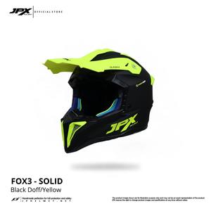 Casco de Motocross JPX Fox3 con Correa Magnética en Negro Sólido y Amarillo Doff, Combina un Estilo Elegante con una Sujeción Magnética Segura. - Product Image 5