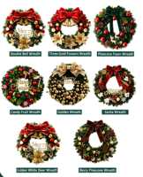Guirlande de lettres en bois Joyeux Noël, ornement suspendu pour la porte d'entrée et la fenêtre de la maison, décoration d'ambiance de Noël