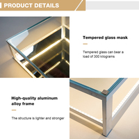 Nouvelle Arrivée Piste de Danse LED en Verre Trempé Lumineuse Effet Miroir 3D, pour Affichage de Fleurs, Mariages, Fêtes et Scènes