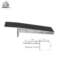 Profil de rebord de fenêtre en aluminium, couleur personnalisée pour façade de bâtiment moderne