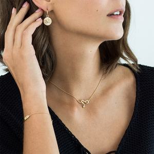 جديد وصول 18k مطلية بالذهب 925 فضة عقدة ثعبان عقد للسيدات المختنق - Product Image 2