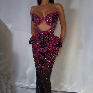 <span class=keywords><strong>Abito</strong></span> <span class=keywords><strong>Trasparente</strong></span> Sexy <span class=keywords><strong>da</strong></span> Donna per Club e Feste, Elegante Vestito <span class=keywords><strong>da</strong></span> <span class=keywords><strong>Sera</strong></span> di Alta Qualità e Lusso - Product Image 1
