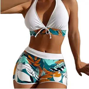 Swim River swimsuit new bikini swimsuit split print boxer swimsuit sexy lady bikini