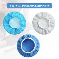 Coussin de polissage en microfibre et laine non tissée avec bord élastique pour polisseuse de voiture