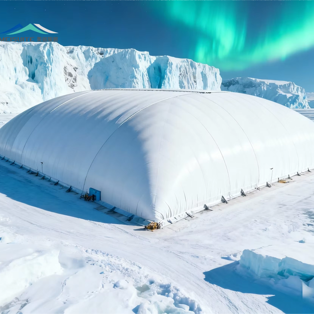High Quality Modern Four-Season Air-Supported Inflatable Membrane Dome Tent for Sports Stadiums Tennis Courts Fire Resistant
