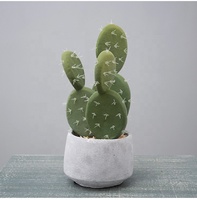 Petite plante artificielle de cactus en pot A-3053 pour décoration intérieure