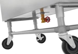 Cubo de hielo portátil de acero inoxidable de 36x18 pulgadas con portabotellas 32L-014 para hoteles y restaurantes - Product Image 4