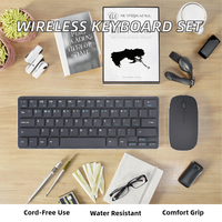 Set Keyboard dan Mouse Nirkabel untuk Game, Dapat Dilepas, Mendukung Bahasa Kustom, Desain Logam Ultra Tipis, Antarmuka USB, Multimedia