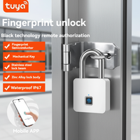 Cadenas intelligent KUNTU Modèle 504 en alliage de zinc à empreinte digitale, étanche IP67, portable, pour patio et porte de garage, avec clé, garantie 1 an
