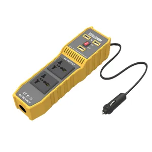 Inversor de corriente para coche de 200W, fabricante de 12 voltios, 24 voltios, 220 voltios, convertidor, cargador USB portátil