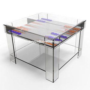 Guangdong Acrylic Factory Custom Luxury Lucite Educational Game <strong>Board</strong> Crystal Acrylic <strong>Chess</strong> Backgammon <strong>Board</strong> <strong>Table</strong> - Product Image 4