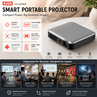 Pour Alibaba meilleures ventes DLP 3D Mini projecteur vidéo objectif manuel 200 pouces Home cinéma 4K résolution Android 9 OEM intégré