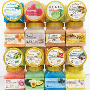 Éponge exfoliante carrée pour nettoyer et éliminer les peaux mortes. Gommage aux fruits pour éliminer la peau de poulet. 350g - Product Image 1