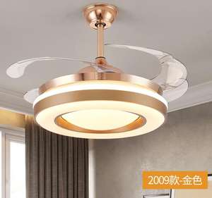 Ventilador de Techo con Luz y Control Remoto, Retráctil de 42 Pulgadas, con <span class=keywords><strong>Tres</strong></span> Aspas - Product Image 2