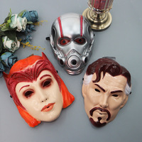 Masque en plastique DIY pour Halloween, fête costumée, Liga des héros, Deadpool, bouclier, Hulk