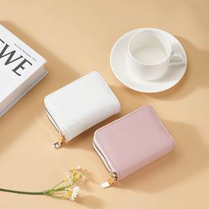Bolsa para Tarjetas de Gran Capacidad con Doble Cremallera, Diseño de Acordeón Multifuncional, Bolsa Elegante y Sencilla con Doble Cremallera y Clips - Product Image 4