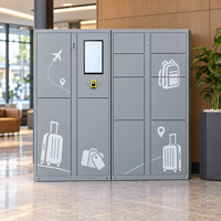 Casier de rangement de bagages en libre-service avec serrure électronique intelligente en métal pour gare et centre commercial