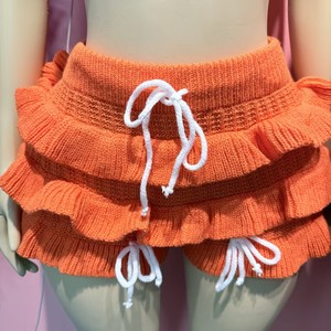 Top estivo lavorato a maglia con bordo arricciato e pantaloncini a vita alta, <span class=keywords><strong>costume</strong></span> da bagno da spiaggia per donna - Product Image 6