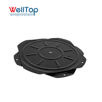 WELLTOP Nouveautés Accessoires de meubles Quincaillerie Mécanisme de plateau pivotant réglable en métal noir pour canapé et chaise de salle à manger